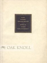 Order Nr. 48480 FUNFZIG JAHRE VERLAGSARBEIT. Karl Robert Langewiesche