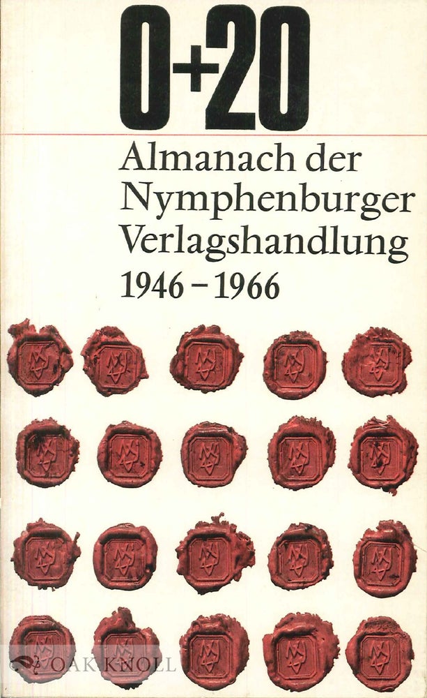 Order Nr. 48513 0+20: ALMANACH DER NYMPHENBURGER VERLAGSHANDLUNG 1946-1966.