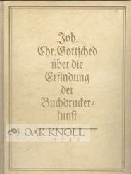 Order Nr. 48530 FESTREDE ZUR 300 JAHRIGEN JUBELFEIER. Joh. Chr Gottsched