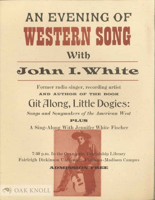 AN EVENING OF WESTERN SONG