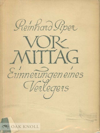 Order Nr. 48786 VORMITTAG. Reinhard Piper