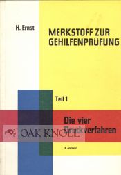 MERKSTOFF ZUR GEHILFENPRUFUNG. Hans Ernst.