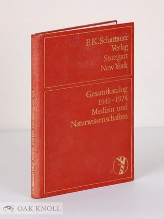 Order Nr. 48844 GESAMTKATALOG 1949-1974: MEDIZIN UND NATURWISSENSCHAFTEN. Philipp Reeg