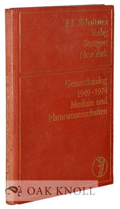 Order Nr. 48844 GESAMTKATALOG 1949-1974: MEDIZIN UND NATURWISSENSCHAFTEN. Philipp Reeg