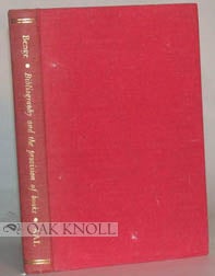 Order Nr. 48949 BIBLIOGRAPHY AND THE PROVISION OF BOOKS. R. C. Benge