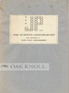 Order Nr. 49021 DAS SCHONE GESCHLECHT, EINE SAMMLUNG VON JEAN PAUL APHORISMEN. Jean Paul