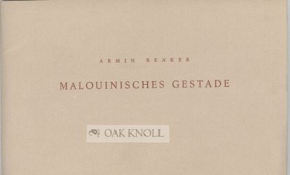 Order Nr. 49095 MALOUINISCHES GESTADE. Armin Renker.