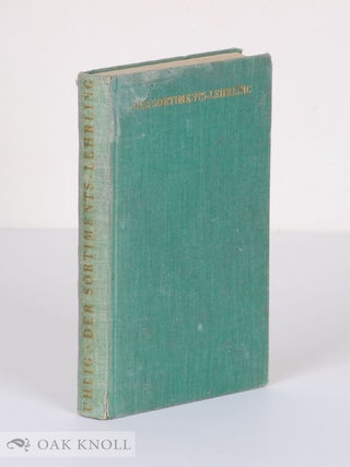 Order Nr. 49263 DER SORTIMENTS-LEHRLING. Friedrich Uhlig