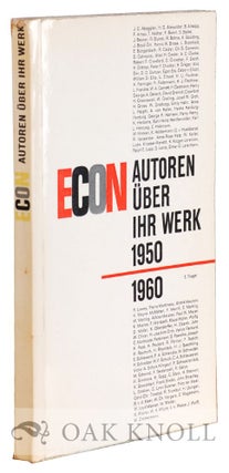 Order Nr. 49325 ECON-AUTOREN UBER IHR WERK 1950-1960