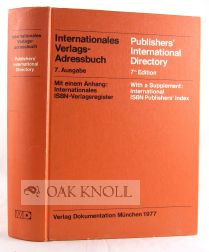 Order Nr. 49505 PUBLISHERS' INTERNATIONAL DIRECTORY