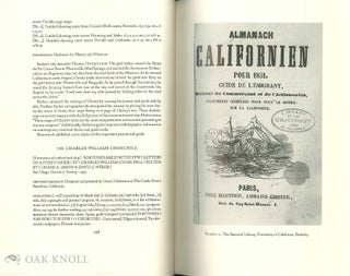 THE CALIFORNIA GOLD RUSH. A DESCRIPTIVE BIBLIOGRAPHY OF BOOKS AND PAMPHLETS COVERING THE YEARS 1848-1853.