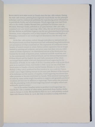 ENDGRAIN: CONTEMPORARY WOOD ENGRAVING IN NORTH AMERICA.