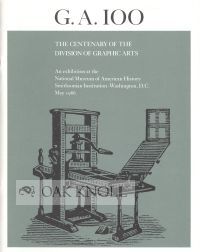 Order Nr. 50116 G.A. 100, THE CENTENARY OF THE DIVISION OF GRAPHIC ARTS