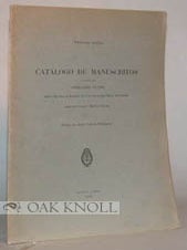 Order Nr. 50180 CATALOGO DE MANUSCRITOS, PAPELES DE GREGORIO FUNES, INDICE DEL PLAN DE