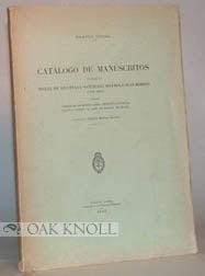 Order Nr. 50182 CATALOGO DE MANUSCRITOS, PAPELES DE MIGUEL DE AZCUENAGA-SATURNINO SEGUR