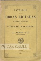 Order Nr. 50212 CATALOGO DE LAS OBRAS EDITADAS Y LIBROS DE FONDO DE LA "LIBRERIA NACIO