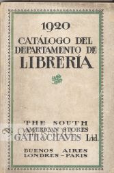 Order Nr. 50226 CATALOGO DEL DEPARTMENTO DE LIBRERIA, 1920