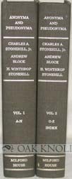 ANONYMA AND PSEUDONYMA. Charles A. Stonehill, Andrew.