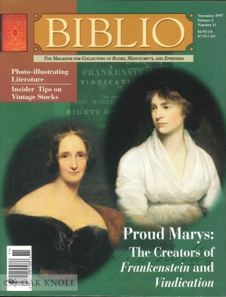 Order Nr. 50374 BIBLIO, THE MAGAZINE FOR COLLECTORS OF BOOKS, MANUSCRIPTS AND EPHEMERA