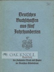 Order Nr. 50626 DEUTSCHES BUCHSCHAFFEN AUS FUNF JAHRHUNDERTEN