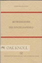 Order Nr. 50642 BETRIEBSLEHRE DES EINZELHANDELS. Demetre Kalussis