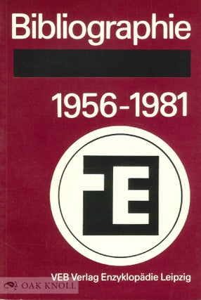 Order Nr. 50666 BIBLIOGRAPHIE 1956-1981