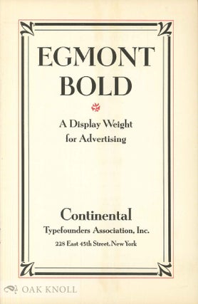 Order Nr. 50749 EGMONT BOLD, A DISPLAY WEIGHT FOR ADVERTISING. Continental