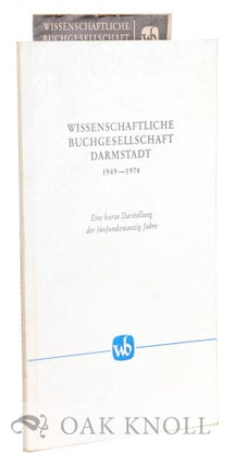 Order Nr. 50829 WISSENSCHAFTLICHE BUCHGESELLSCHAFT DARMSTADT 1949-1974