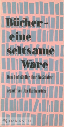Order Nr. 50833 BUCHER--EINE SELTSAME WARE. Jan Herchenroder
