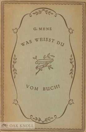 Order Nr. 50835 WAS WEISST DU VOM BUCH? Gerhard Menz