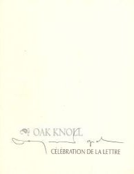 Order Nr. 51018 C&Eacute;L&Eacute;BRATION DE LA LETTRE. Raymond Gid.