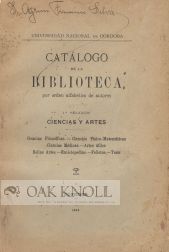 Order Nr. 51043 CATALOGO DE LA BIBLIOTECA POR ORDEN ALFABETICO DE AUTORES...