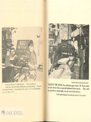 UNIQUE PRINT SHOP IS FOUND ON CAPE COD.