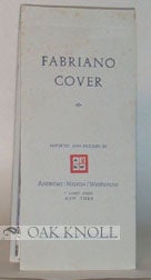 Order Nr. 51150 FABRIANO COVER. Andrews