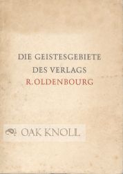 Order Nr. 51203 DIE GEISTESGEBIETE DES VERLAGS R. OLDENBOURG. Manfred Schroter