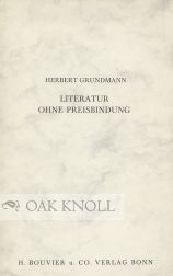 Order Nr. 51260 LITERATUR OHNE PREISBINDUNG. Herbert Grundmann