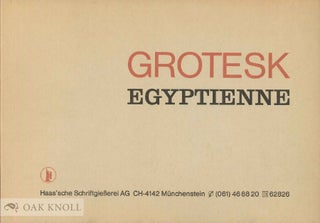 Order Nr. 51344 GROTESK, EGYPTIENNE. Haas