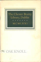 Order Nr. 51500 THE CHESTER BEATTY LIBRARY, DUBLIN. R. J. Hayes