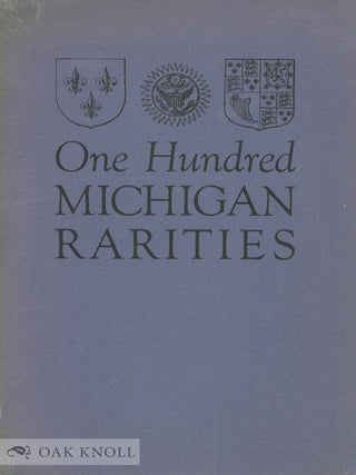 Order Nr. 51799 ONE HUNDRED MICHIGAN RARITIES