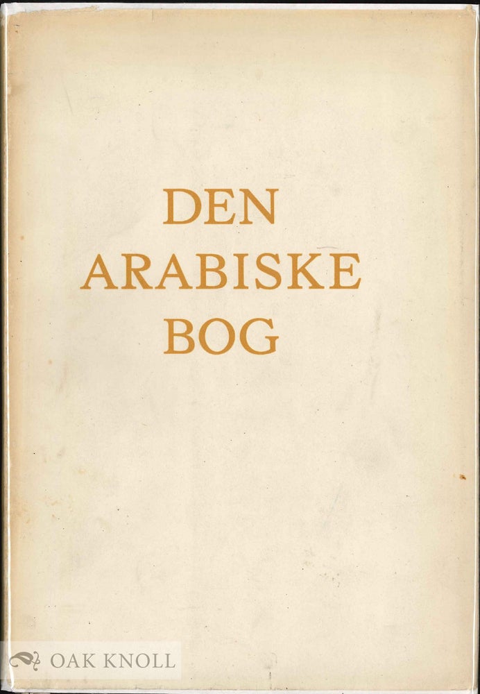Order Nr. 51897 DEN ARABISKE BOG. Johanes Pedersen.