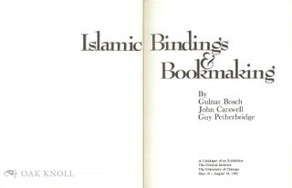 ISLAMIC BINDINGS & BOOKMAKING.