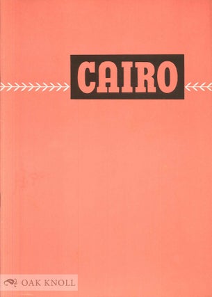 Order Nr. 52228 CAIRO, A MODISH FACE FOR MODERN PRINTING AND ADVERTISING. Intertype