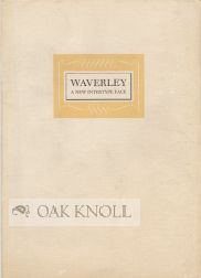 Order Nr. 52294 WAVERLEY, A NEW INTERTYPE FACE. Intertype