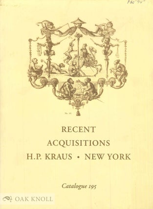 Order Nr. 52448 RECENT ACQUISITIONS IN A WIDE VARIETY OF FIELDS, INCLUDING ART &...