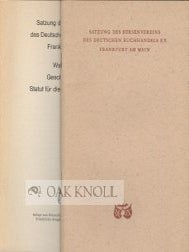 Order Nr. 52454 SATZUNG DES BORSENVEREINS