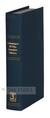 CATALOGUE OF BOOKS AND PAPERS RELATING TO ELECTRICITY, MAGNETISM, THE ELECTRIC TELEGRAPH, &C. Francis Ronalds.