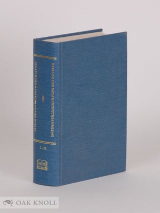 Order Nr. 52726 KATALOG DER ORNAMENTSTICHSAMMLUNG DER STAATLICHEN KUNSTBIBLIOTHEK BERLIN. Hermann...