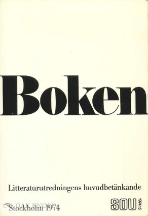 Order Nr. 52829 BOKEN, LITTERATURUTREDNINGENS HUVUDBETANKANDE