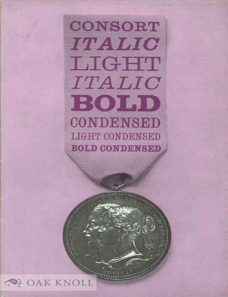 Order Nr. 52918 CONSORT, ITALIC, LIGHT ITALIC, BOLD, CONDENSED, LIGHT CONDENSED. Stephenson Blake.