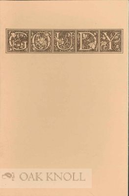 Order Nr. 52995 FREDERIC WILLIAM GOUDY, ART DIRECTOR TO THE LANSTON MONOTYPE MACHINE COMPANY...